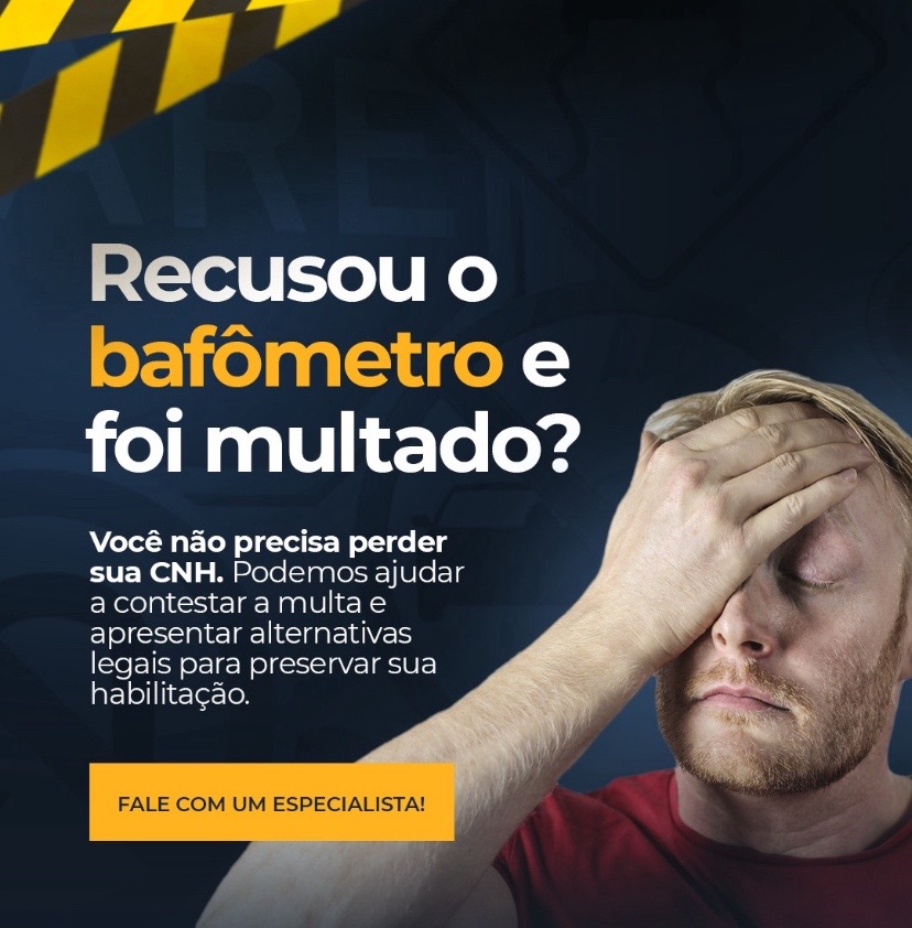 Recusou o bafômetro e foi multado?