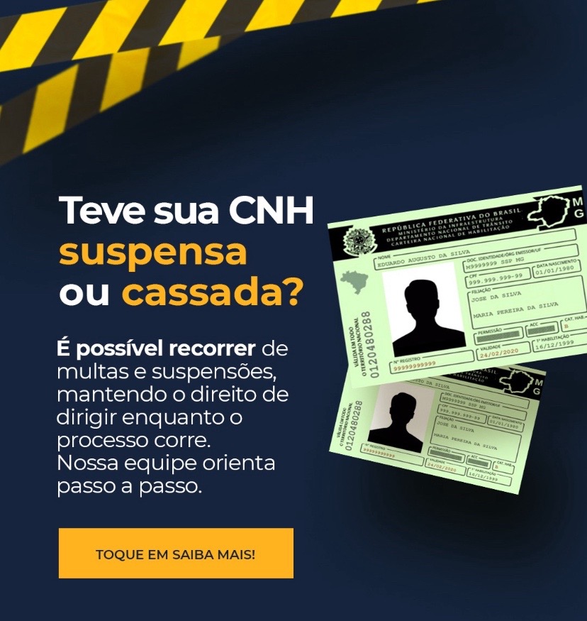 Teve sua CNH suspensa ou cassada?
